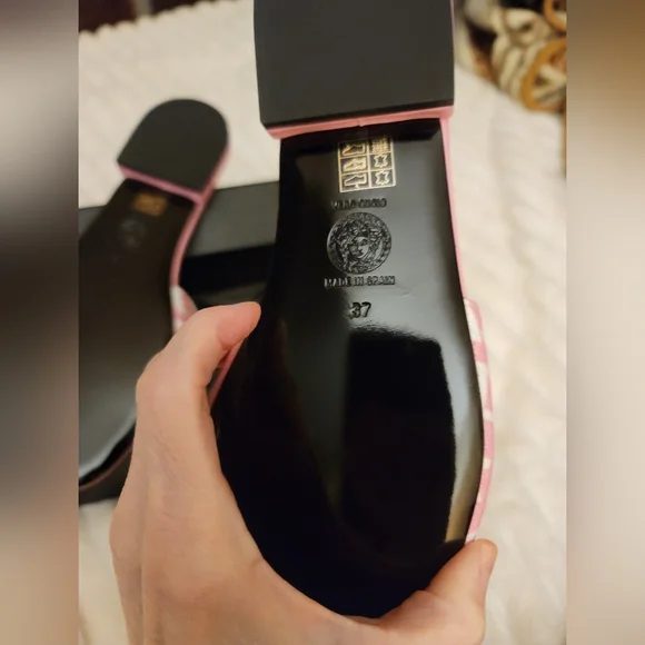 Versace Canvas Mules/ BNIB/ NEVER WORN - Picture 5 of 6